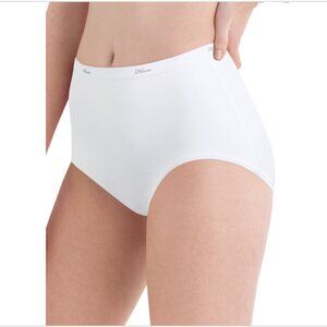Hanes Women's Breathable Cotton Brief Underwear, 10-Pack White Size 10 9688